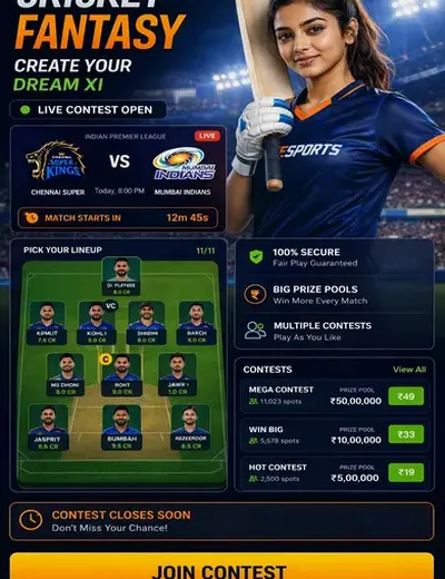 Q9betvip (q 9 bet) fantasy cricket & matchday visual 3